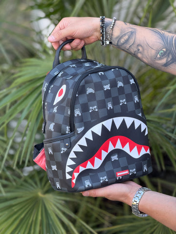 Zainetto sprayground Gray Peeking Character Check