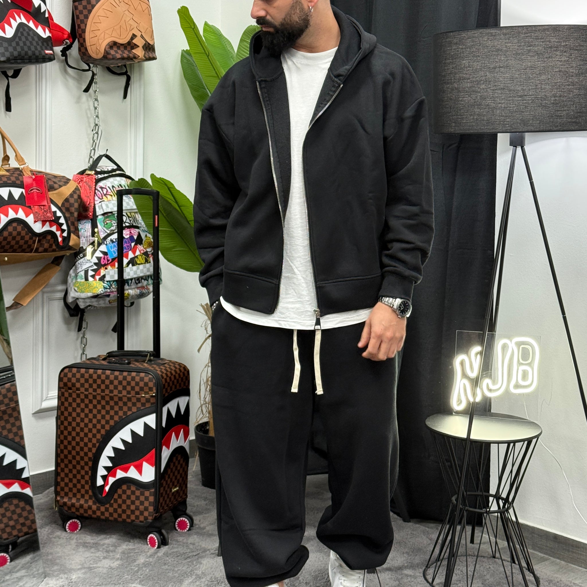 Tuta gb28 over nero new job brand