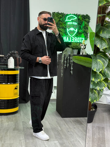 Coordinato velluto over 3 colori new job brand