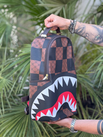 Zaino sprayground enlarged check Paris DLXSV