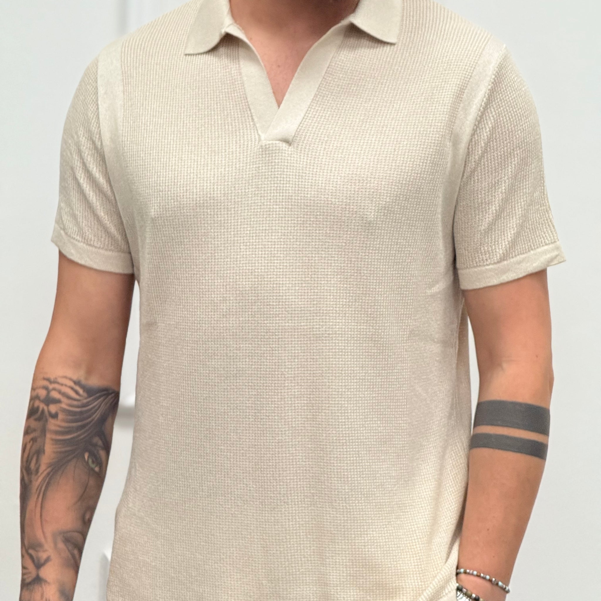 POLO POSITANO BEIGE NEW JOB BRAND