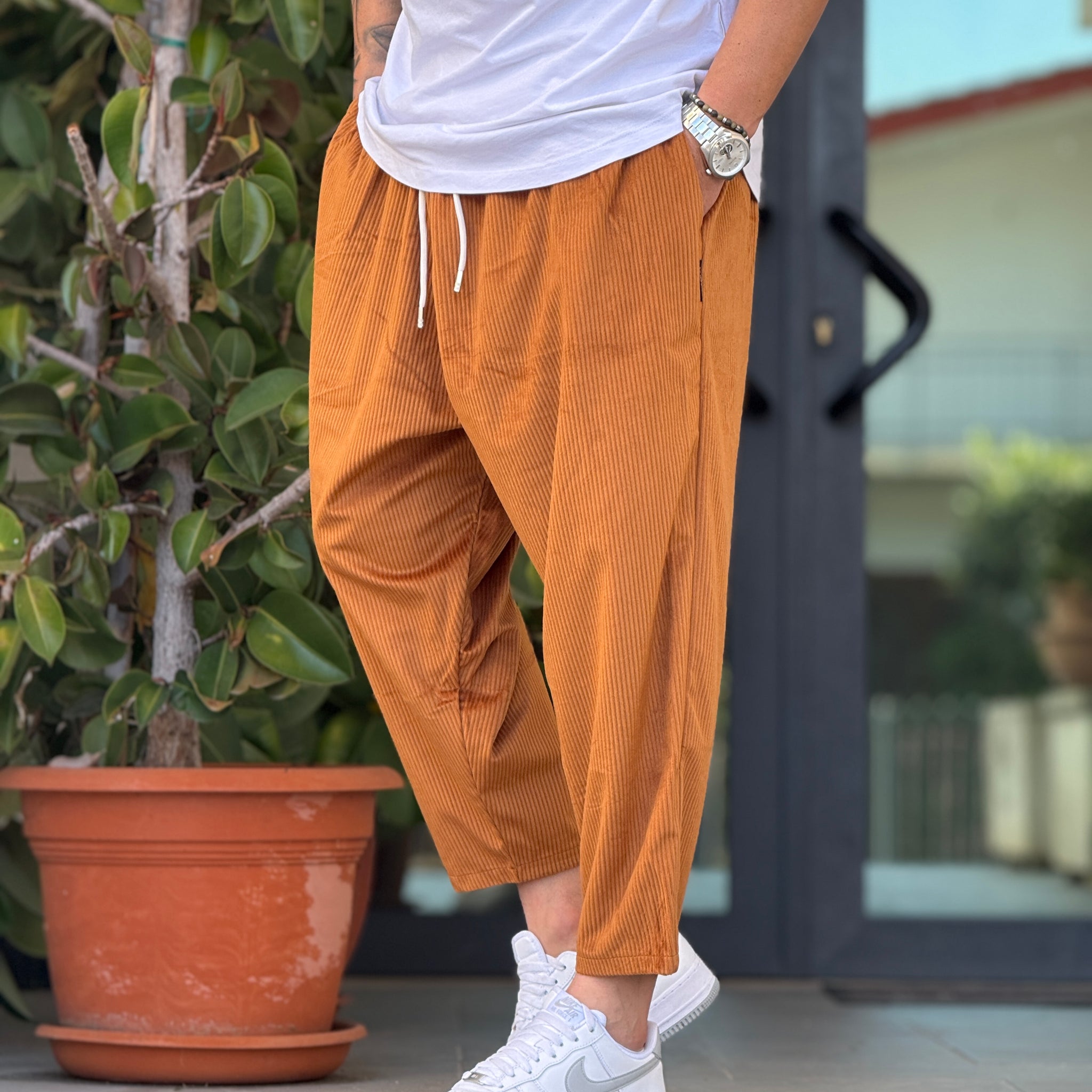 Pantalaccio  japan velvet ruggine  new job brand