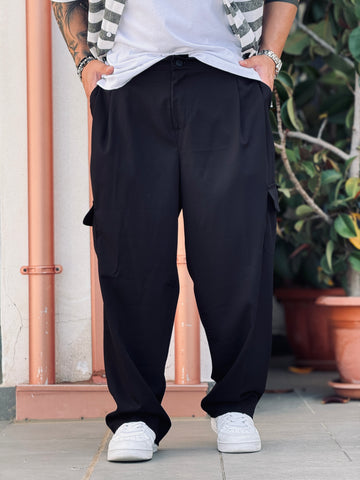 Pantalone Stromboli cargo nero  new job brand