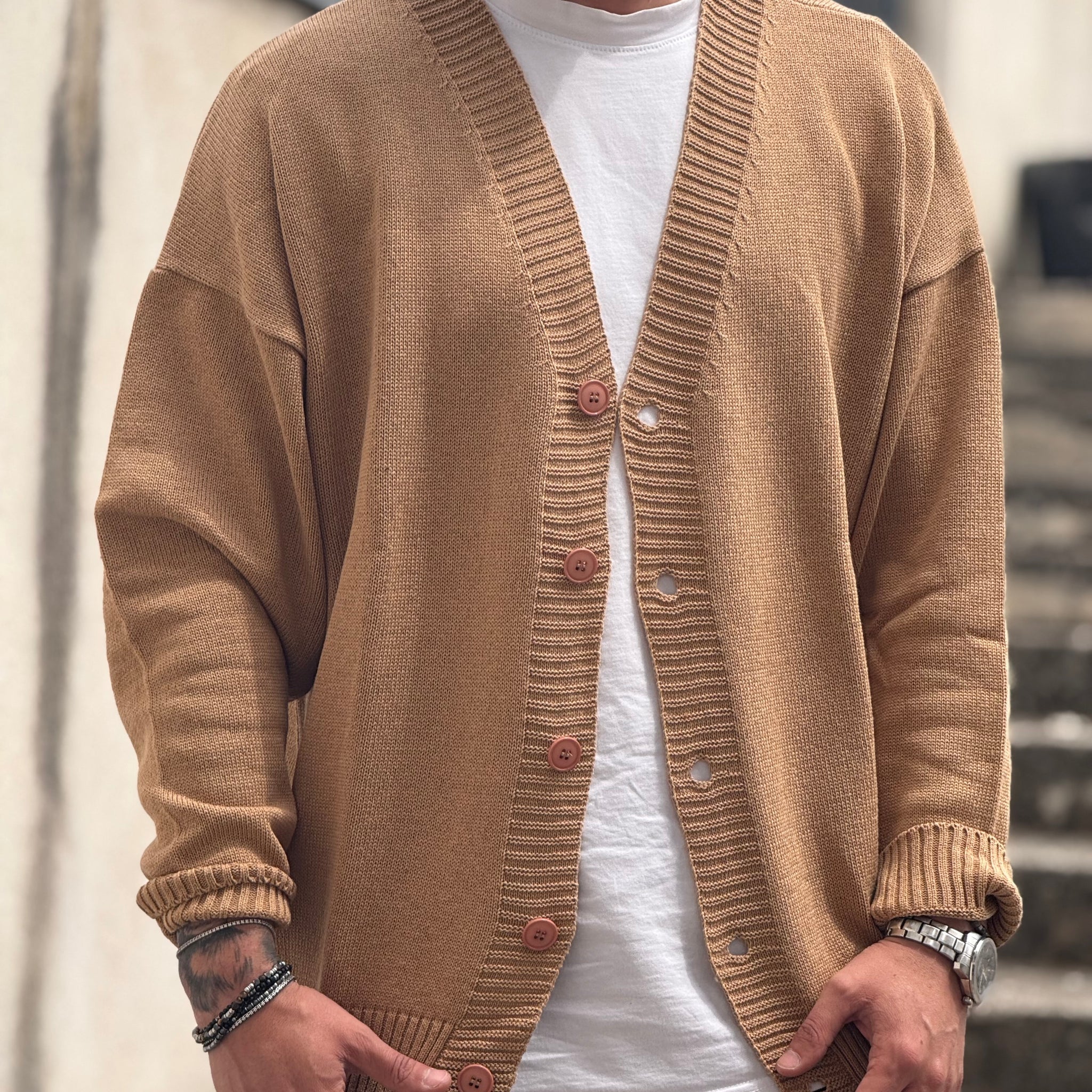 CARDIGAN OVER TABACCO  NEW JOB BRAND