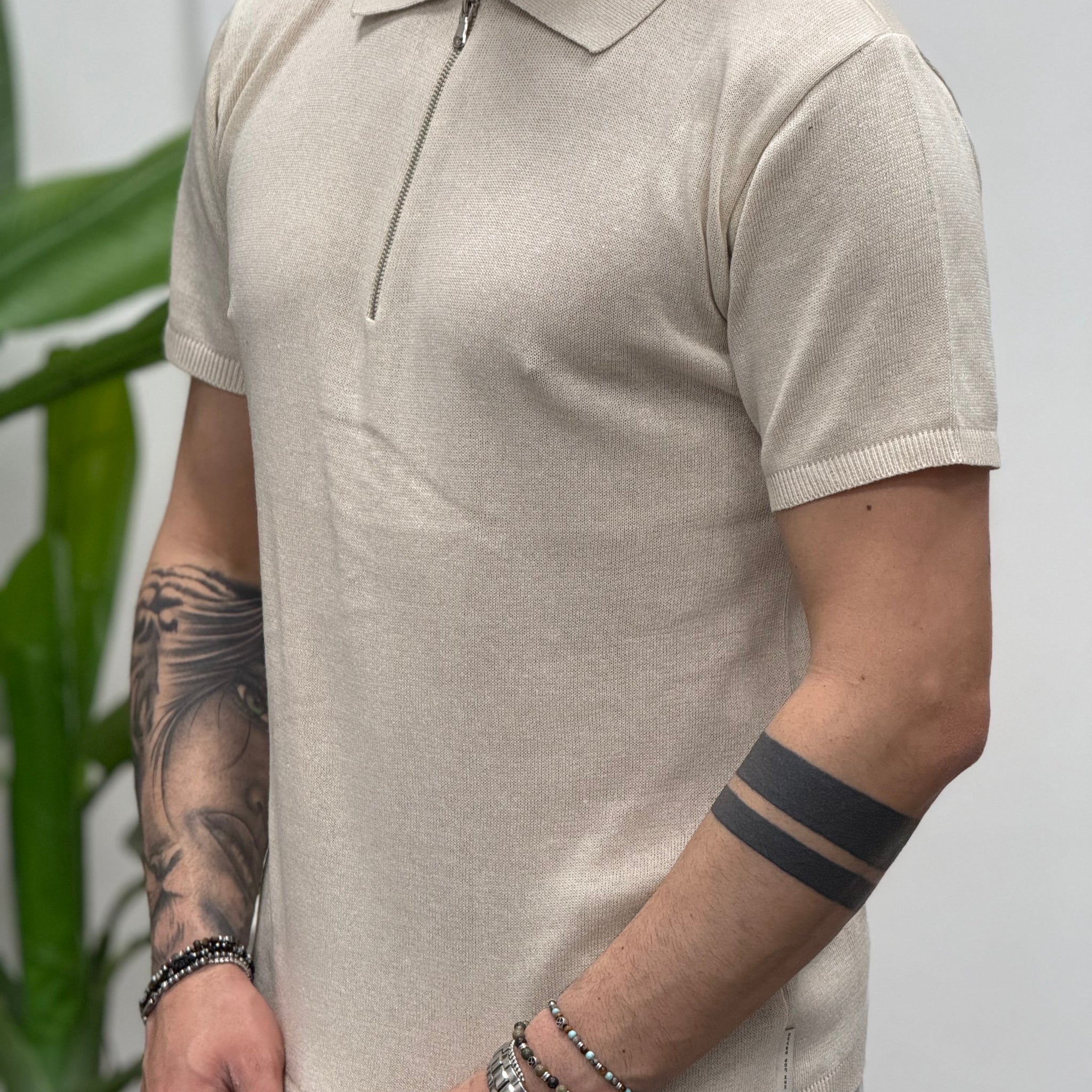 POLO IN FILO MEZZA ZIP NEW JOB BRAND