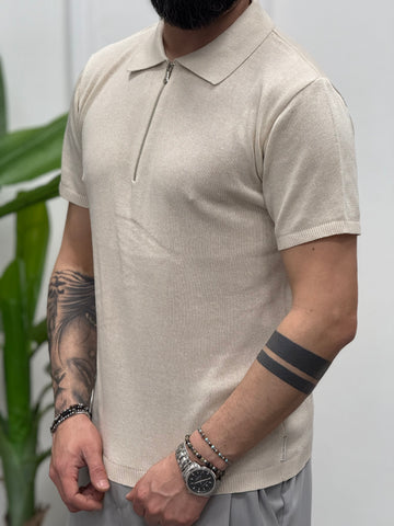 POLO IN FILO MEZZA ZIP NEW JOB BRAND