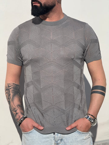 Shirt over in filo regular piombo new job brand