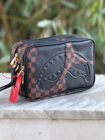 Pochette doppia sprayground Jetstream Brown