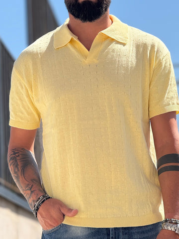 POLO POSITANO GIALLA NEW JOB BRAND
