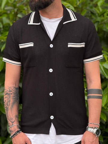 Camicia In Filo Nero New Job Brand