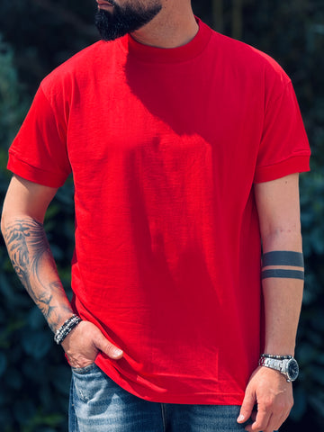 Shirt Mezzocollo ts692  rosso new job brand