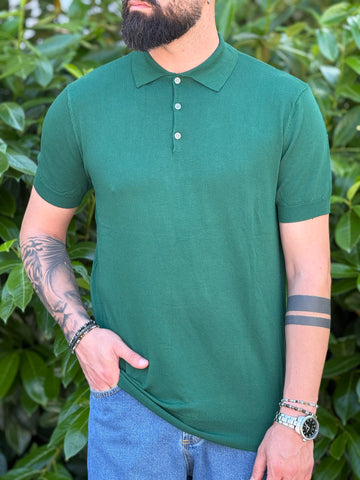 POLO BASIC VERDE BOSCO REGULAR NEW JOB BRAND