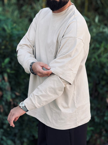 SHIRT  DOPPIA MANICA BEIGE NEW JOB BRAND