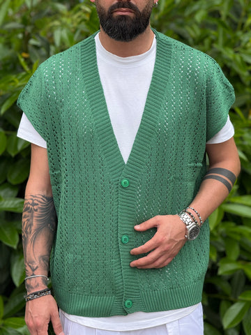 SMANICATO TRAFORATO VERDE NEW JOB BRAND