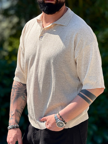 Polo  oversize beige new job brand