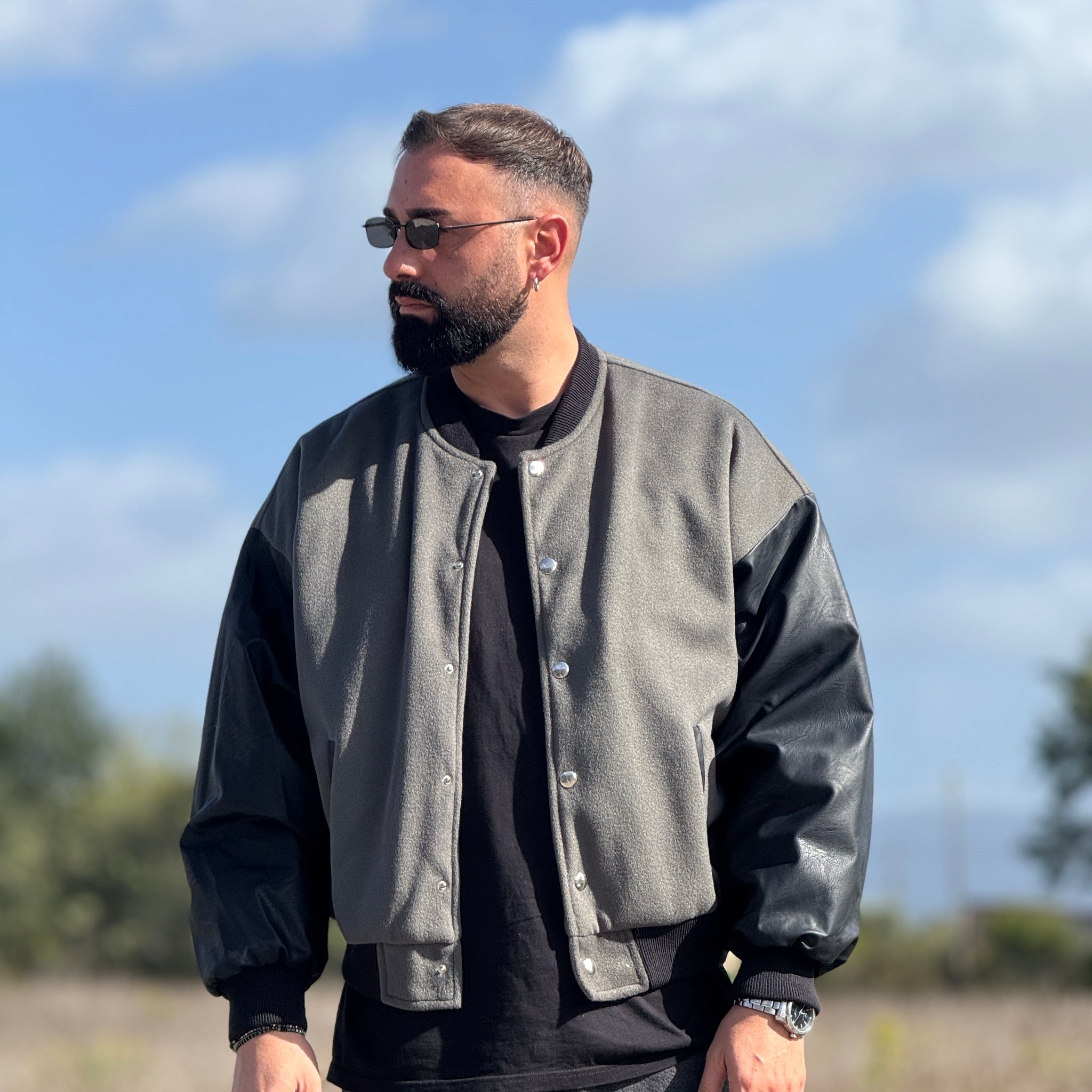 College Over b/color  verde/nero new job brand