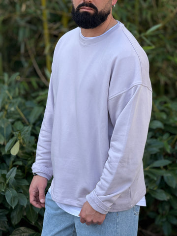 Shirt 300gr garzata  glicine basic new job brand