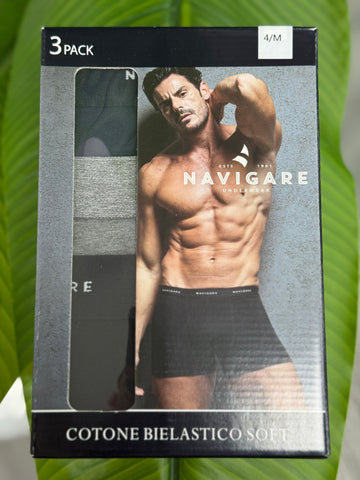 3 Boxer navigare nero/blu/grigio