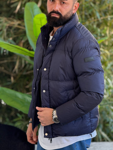 Bomber Mezzocollo blu new job brand