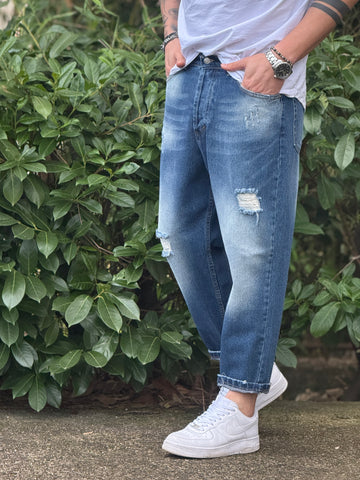 Jeans Canaria strappi sfumato New Job Brand