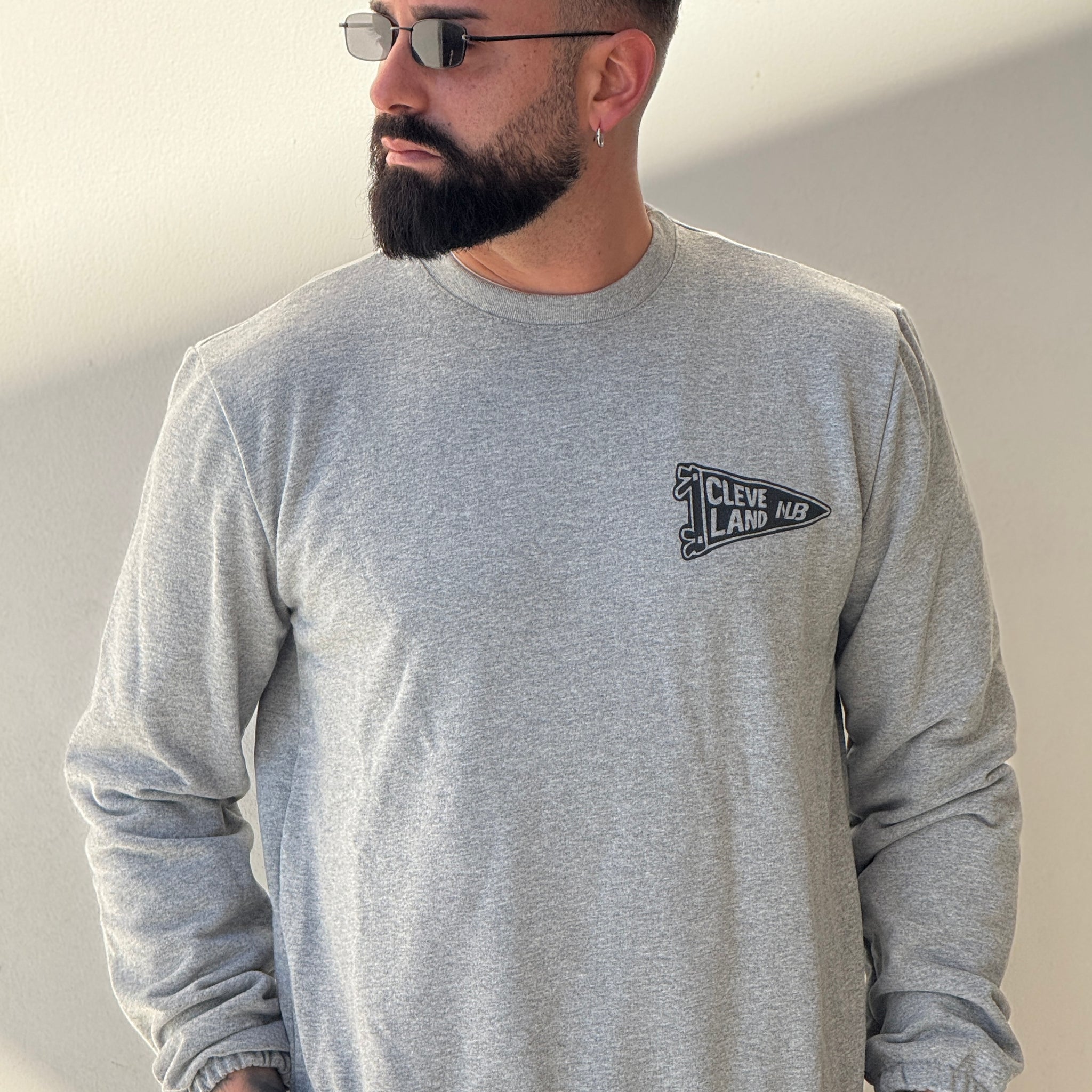 Felpa girocollo con molla new job brand