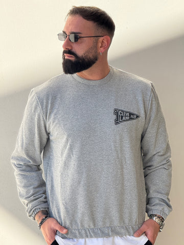 Felpa girocollo con molla new job brand