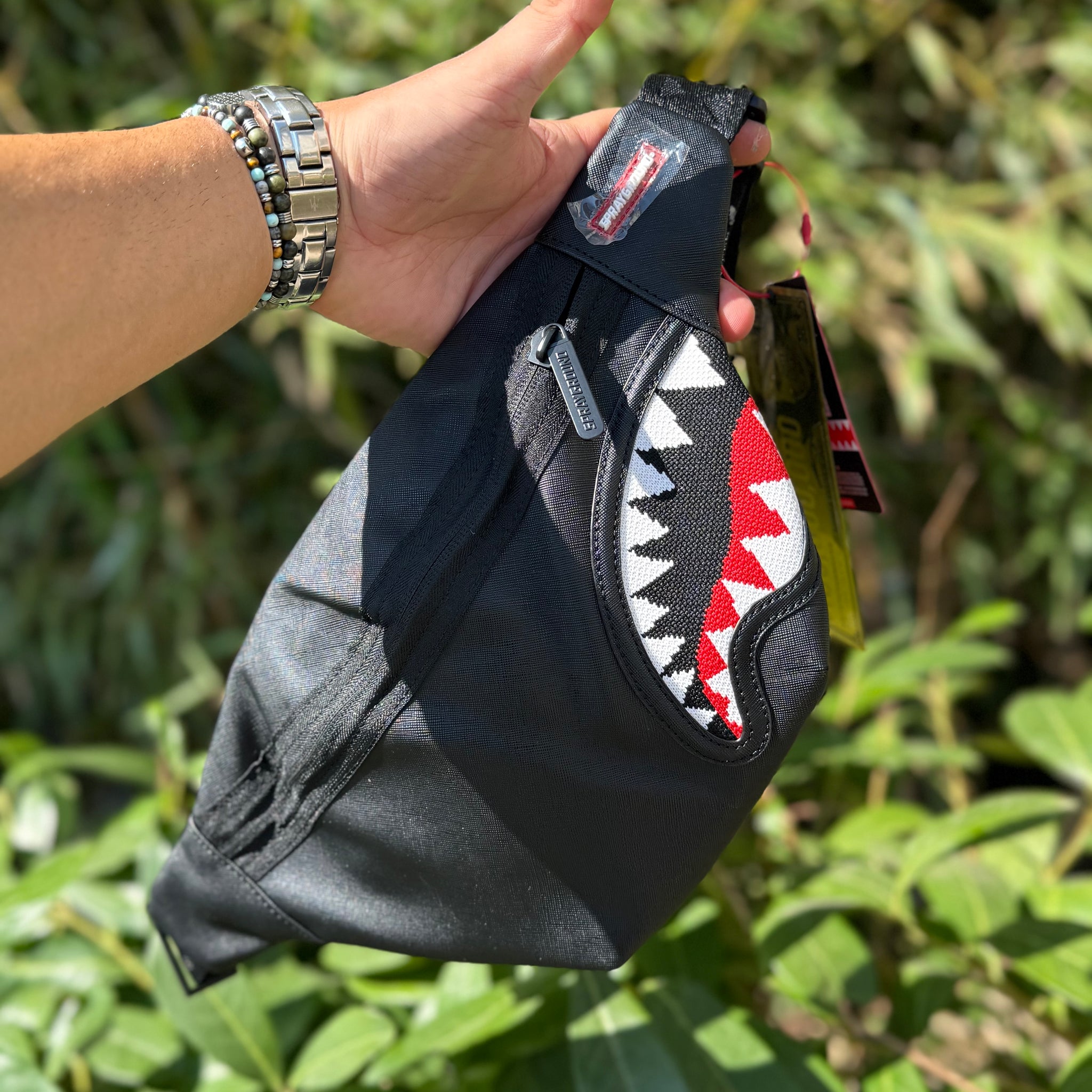 Sprayground
Marsupio "Fly Knit Mouth" Nero con Grafica Ricamata e Cintura Regolabile 910B8030NSZ