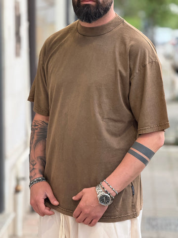SHIRT DELAVATA MARRONE NEW JOB BRAND