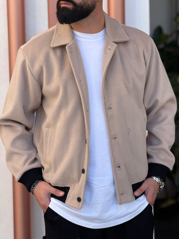 Giubbino Stoccolma beige in panno new job brand