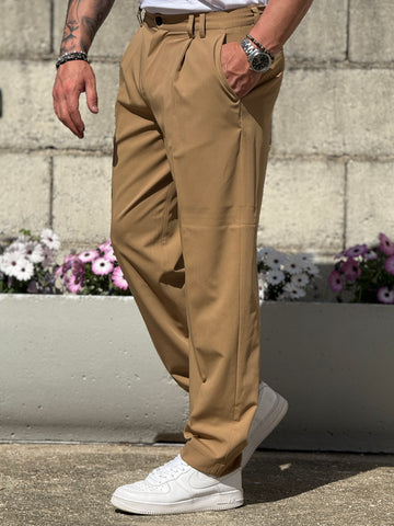 Pantalone positano camel frains