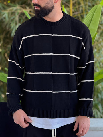 Pullover Bucarest oversize nero new job brand