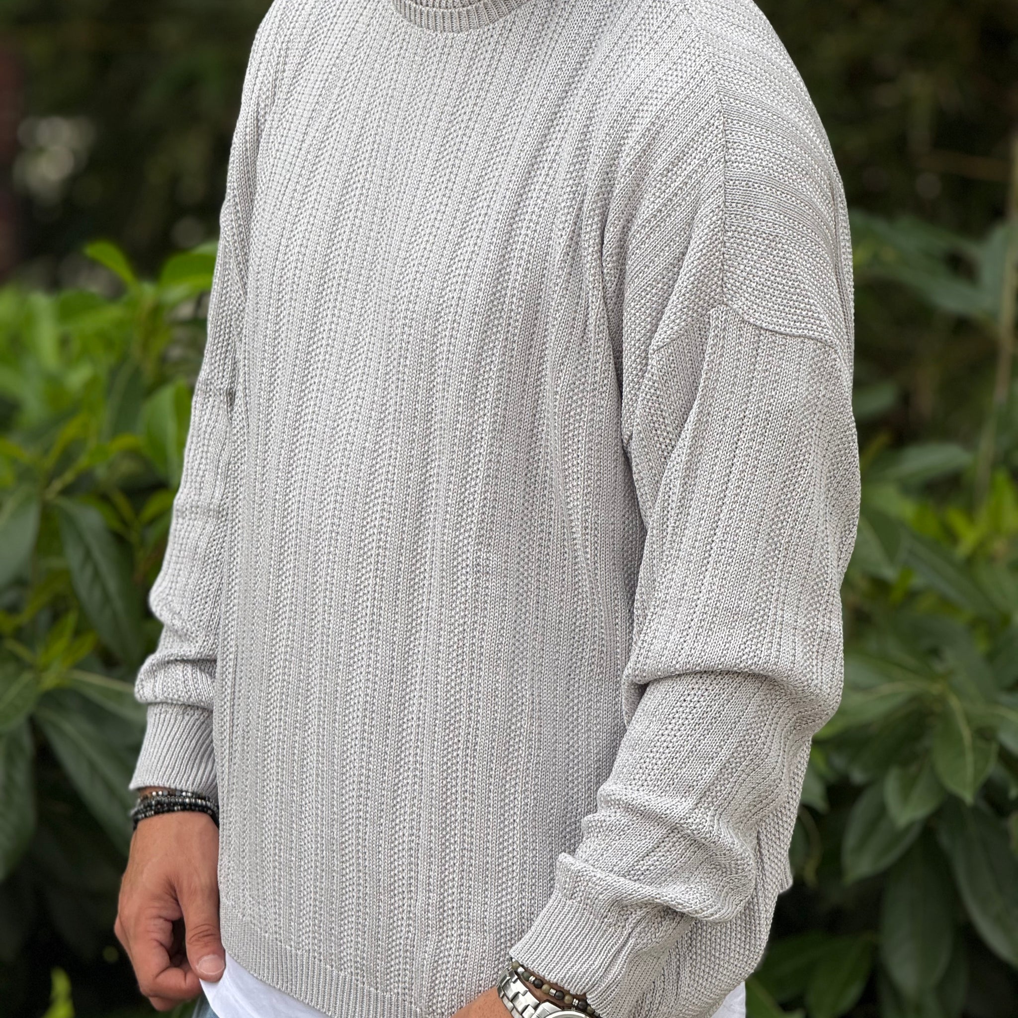 Pullover oversize ghiaccio new job brand