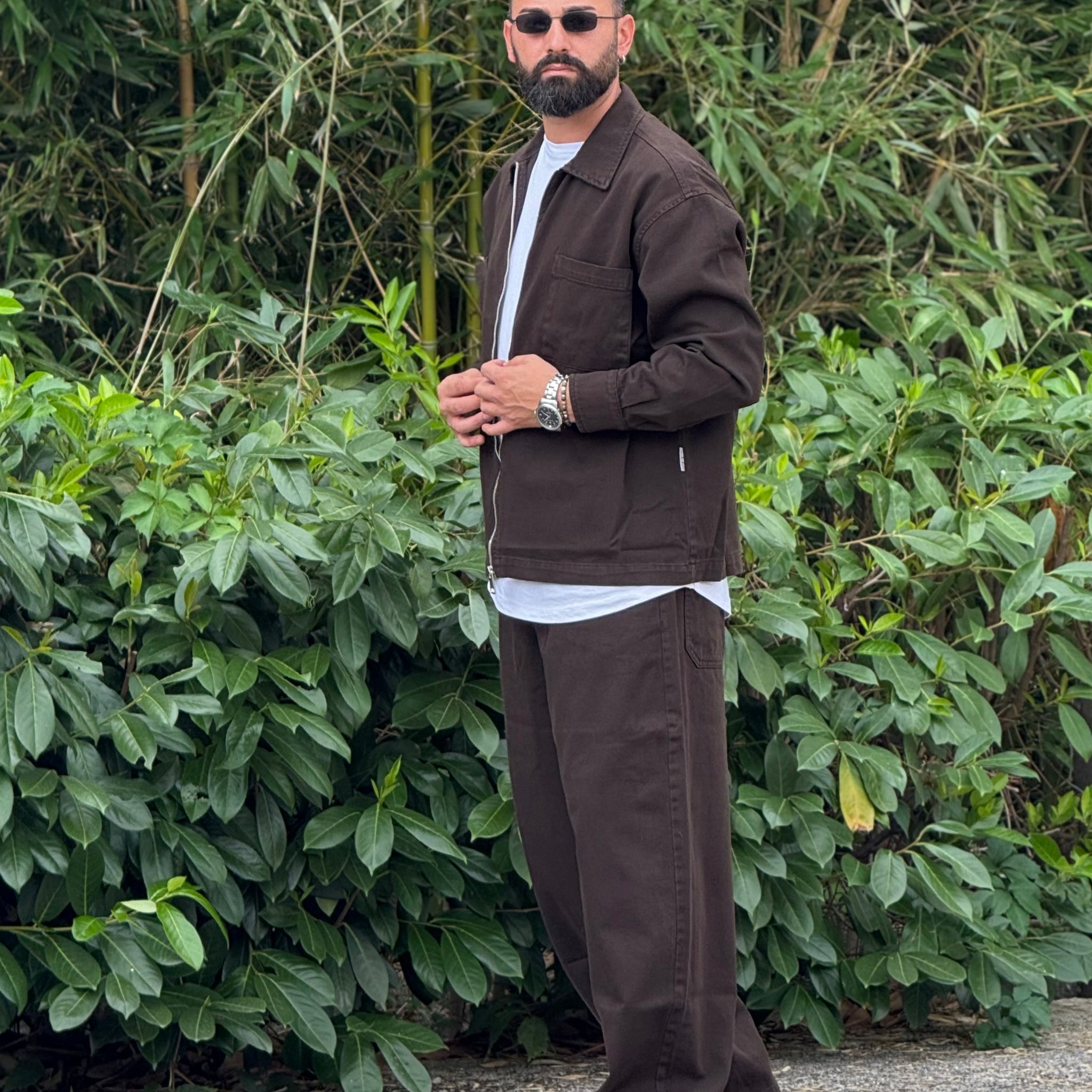 Coordinato Baggy over di jeans moro  New Job brand