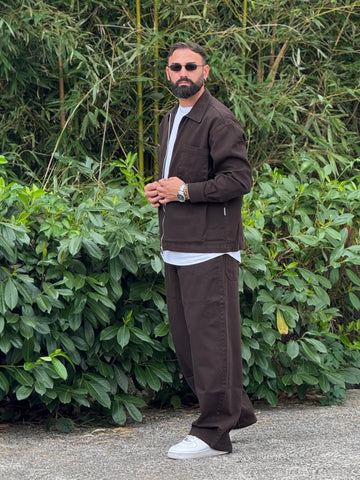 Coordinato Baggy over di jeans moro  New Job brand