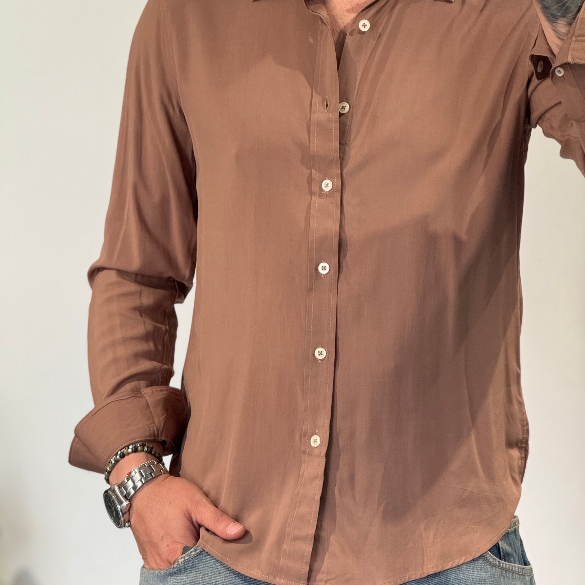 CAMICIA TABACCO NEW JOB BRAND