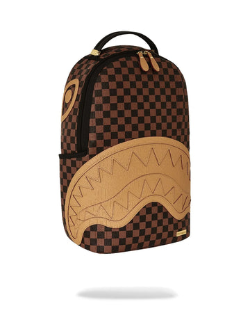 ZAINO SPRAYGROUND EMBOSSED CHECK BROWN 910B8592NSZ