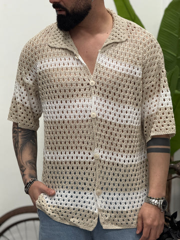 Cardigan cropped b/color New Job Brand