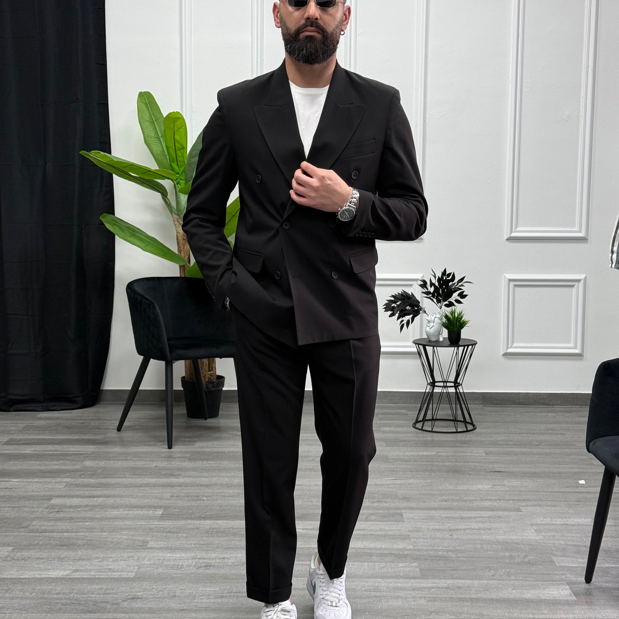 Abito doppio petto NERO new job brand