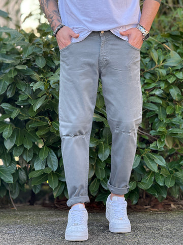 Jeans Alf bull grigio New Job Brand