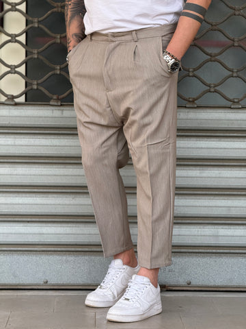 Pantalone 05 elegant beige melange New Job Brand