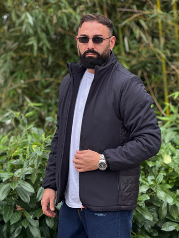 Giubbino tecnico mezzocollo blu notte