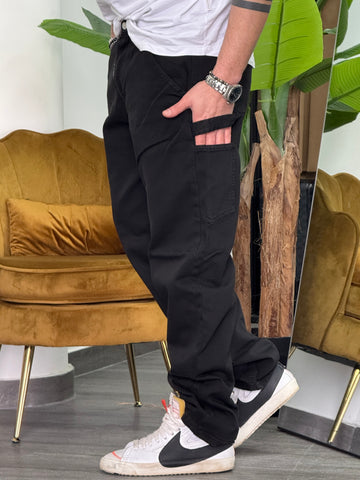 Jeans portamartello nero new job brand