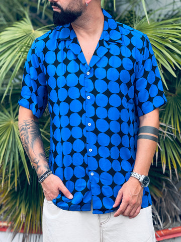 Camicia fantasia mezza manica royal New Job Brand