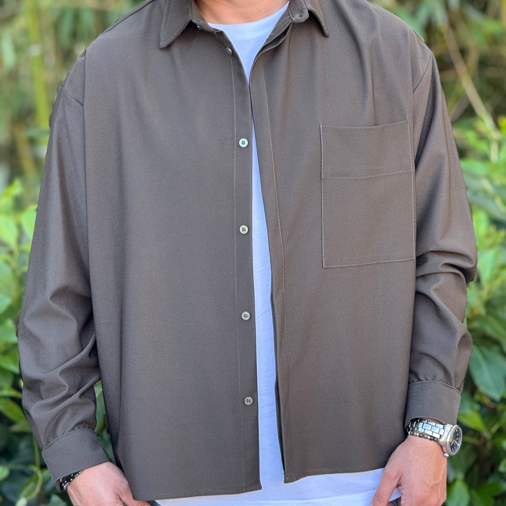 Camicia metap over verde militare new job brand