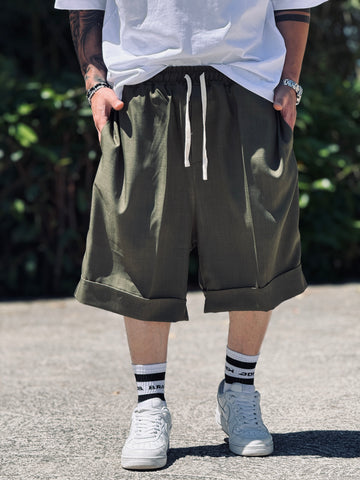Bermuda Piegone Verde Militare New Job Brand