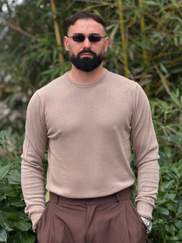 Maglioncino in filo beige