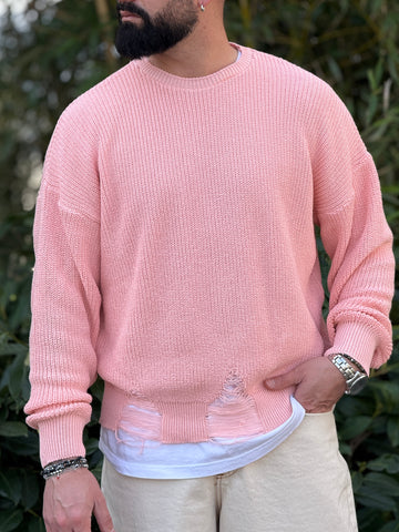 Maglioncino in filo  rosa  new job brand