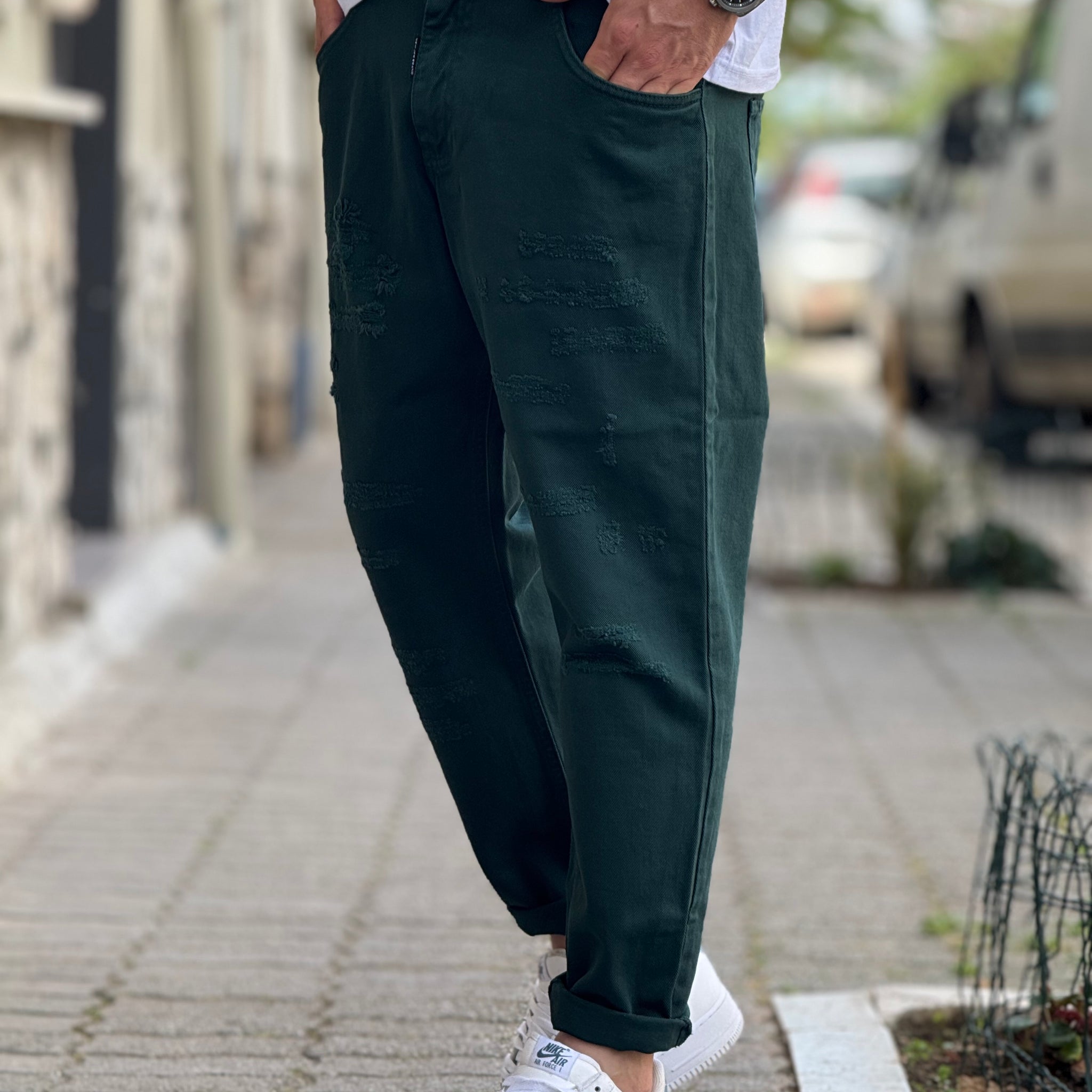 JEANS ALF 7 VERDE BOSCO NEW JOB BRAND