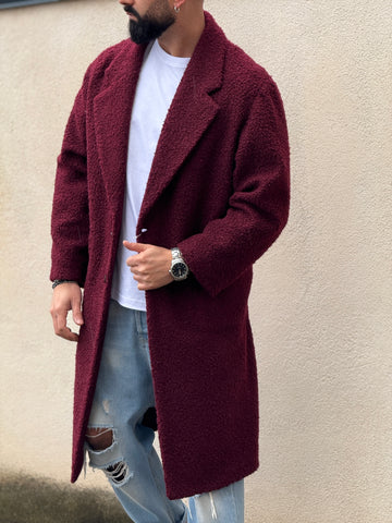 Cappotto teddy doppiopetto over taglia unica new job brand