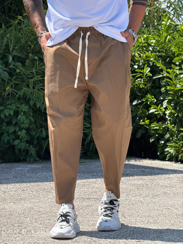 Pantalaccio dik camel gabardina new job brand